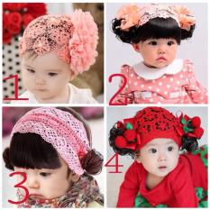 BĂNG ĐÔ CHO BÉ GÁI TÓC GIẢ VÀ MŨ 0-24M