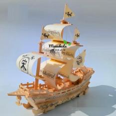 Đồ chơi lắp ráp gỗ 3D Mô hình Thuyền Big Song Merchant Ship