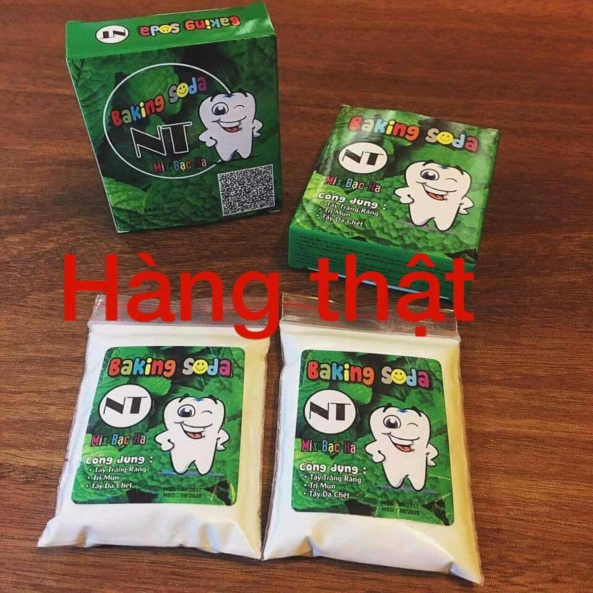 Bột trắng răng Baking soda Mix Bạc Hà 50g