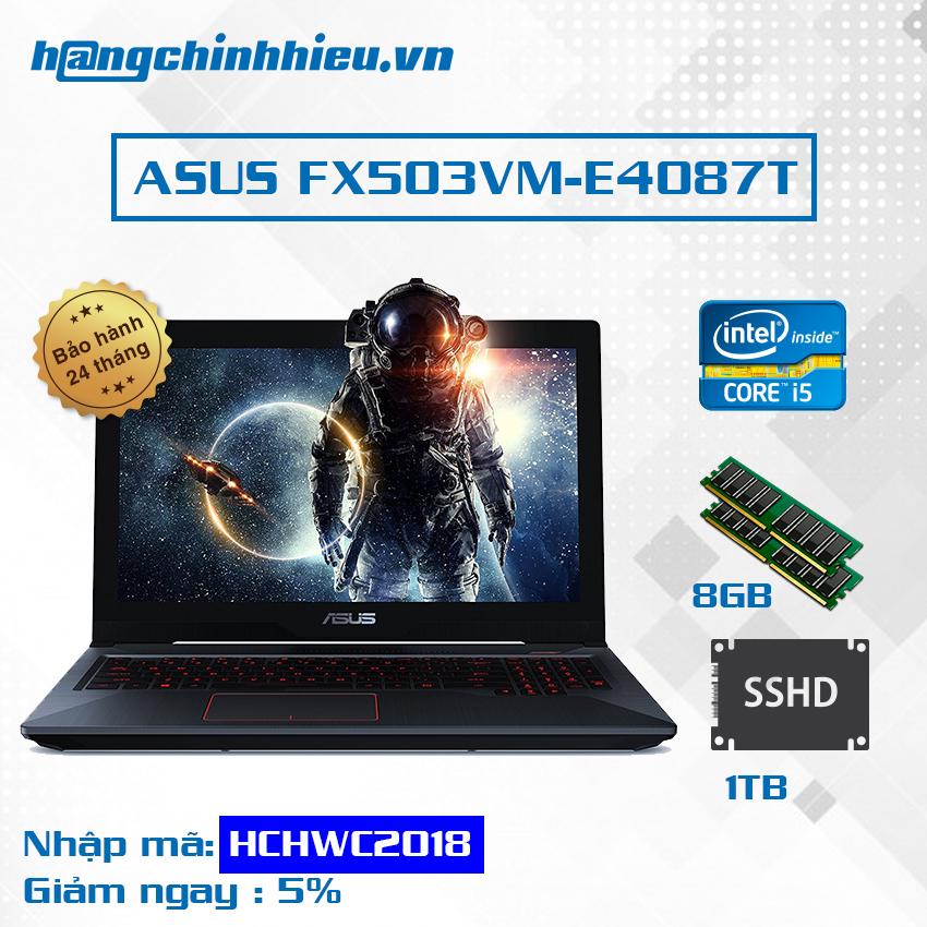 Laptop ASUS FX503VM-E4087T -i5-7300HQ, VGA GTX 1060 6GB, 15.6