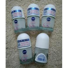 combo 5 Lăn Khứ Mùi Nivea Trắng Mịn Mờ Thâm 12Ml