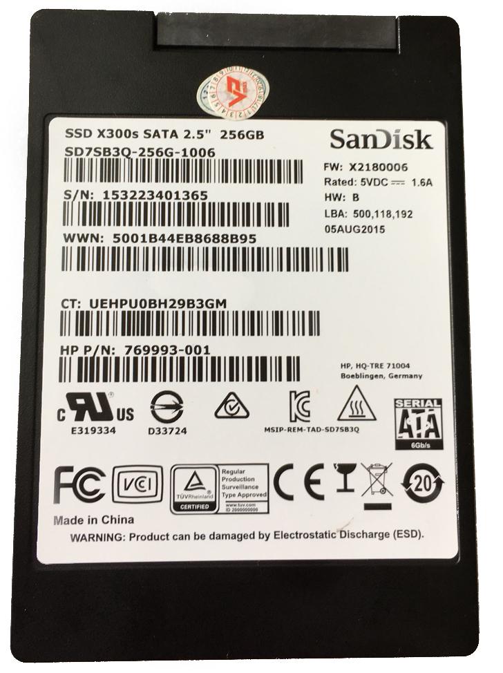 SSD Sandisk X300S 256Gb - bh 3 năm