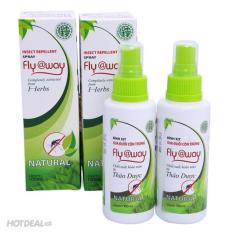 Bình xịt muỗi và côn trùng Fly@way 100ml – Chiết xuất từ sả và bạc hà