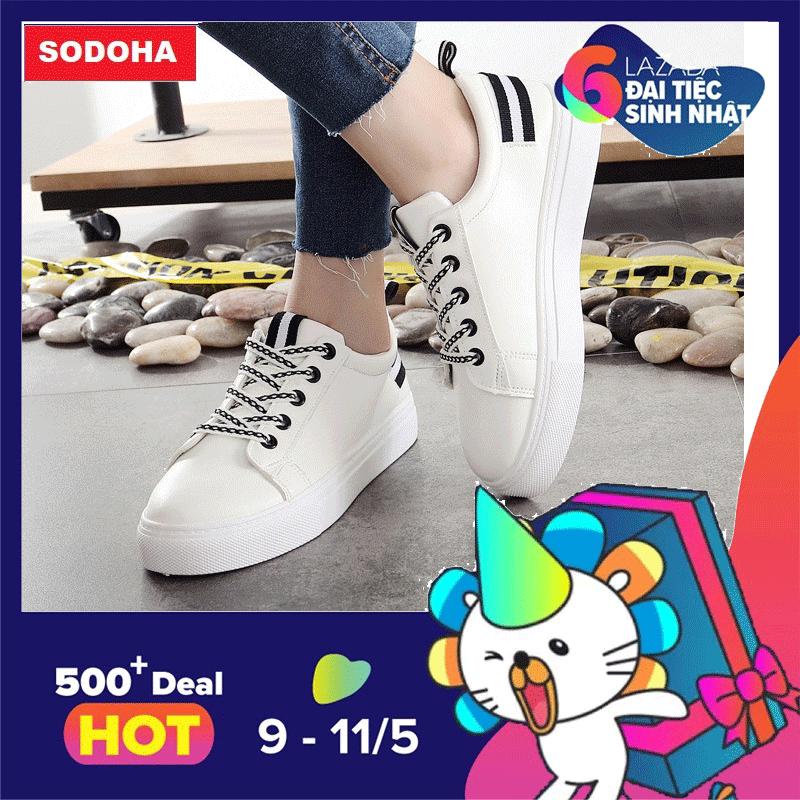 Giày Sneaker Nữ Siêu Hot SODOHA SNN03-68BW