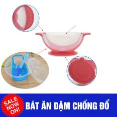 Bát ăn dặm chống đổ có thìa báo nóng