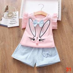 Bộ Quần Áo Tai Thỏ – Chất Cotton