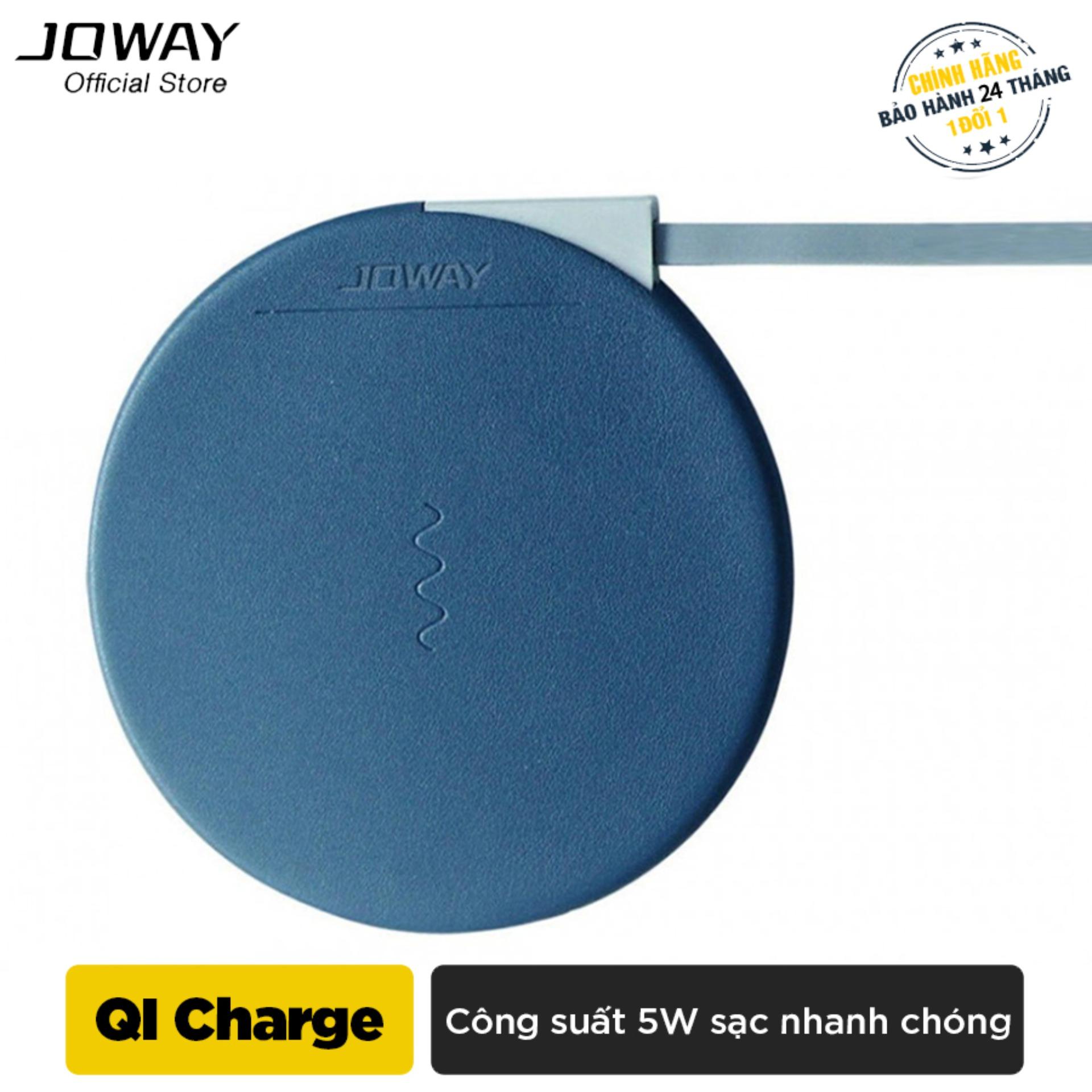 Sạc không dây Joway WXC02 Chuẩn QI cho iphone8/8plus, iphone X, Android - Hãng phân phối chính thức