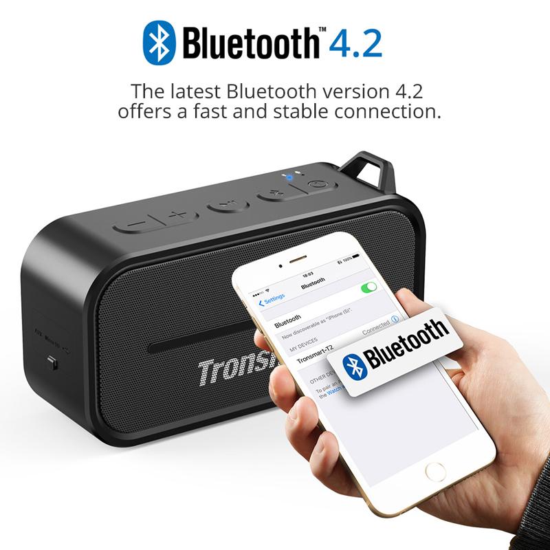 Loa Bluetooth Tronsmart Element T2 chống nước, pin tầm 10 tiếng, bass cực mạnh, bao phê