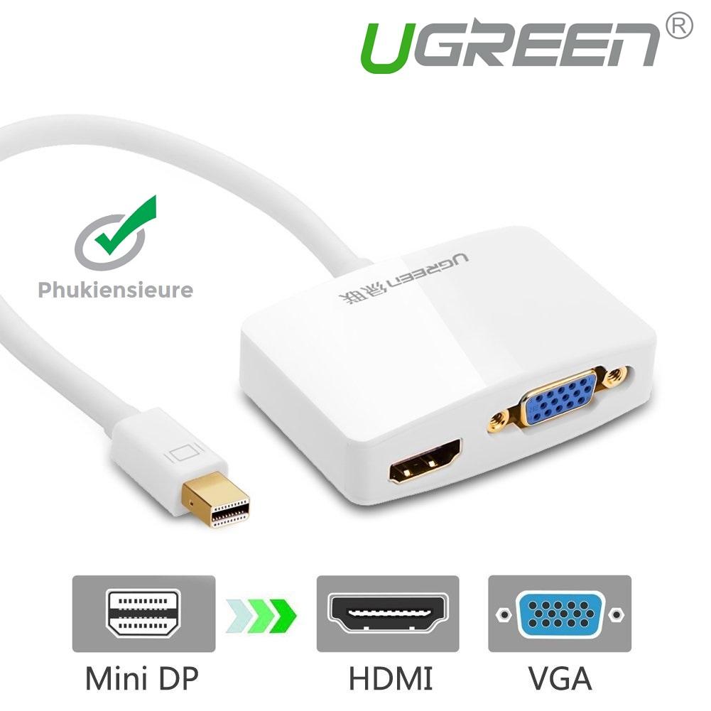 Cáp chuyển đổi tín hiệu Mini Displayport sang HDMI và VGA Ugreen 10427