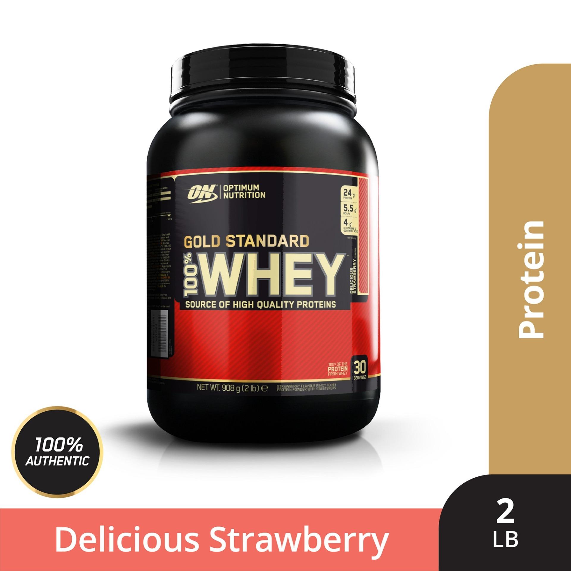 Thực phẩm bổ sung Optimum Nutrition Gold Standard 100% Whey Delicious Strawberry 2 lbs