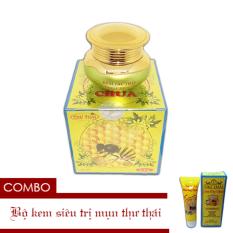 Combo Bộ Kem Siêu Trị Mụn, Thâm Nám, Sẹo Rỗ Thư Thái Sữa Ong Chúa