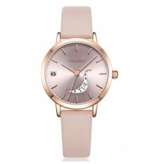 ĐỒNG HỒ NỮ JA-1076C JULIUS HÀN QUỐC DÂY DA (HỒNG)
