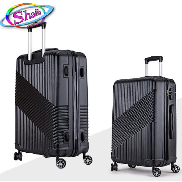 vali nhựa kéo cao cấp 20inch vân xéo Shalla ( hồng da,hồng mận,đồng,đen,xanh đen,xám bạc)