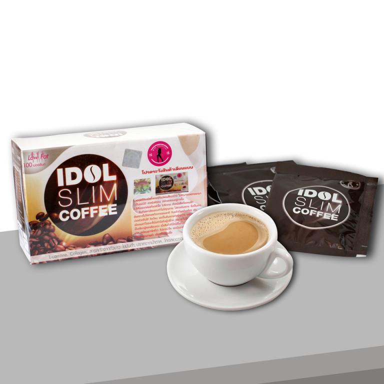 Combo 5 hộp Cà phê giảm cân Idol Slim Coffee Thái Lan 10 gói x 15g