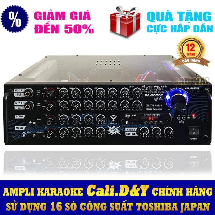 Ampli karaoke Amply nghe nhạc CAO CẤP Cali.D&Y PA-9000D Bluetooth [ Miễn phí Vận Chuyển ]