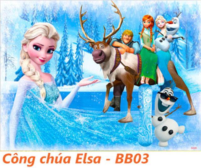 Tranh ghép gỗ 60 miếng - Công chúa Elsa