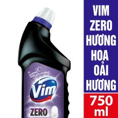CHẤT TẨY RỬA BỒN CẦU VIM ZERO 750ML HƯƠNG HOA OẢI HƯƠNG