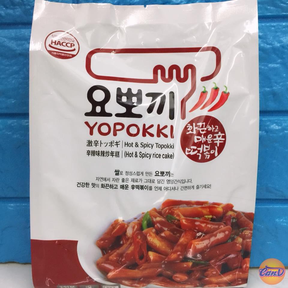 Bánh gạo Hàn Quốc Topokki Yopokki Siêu cay bịch