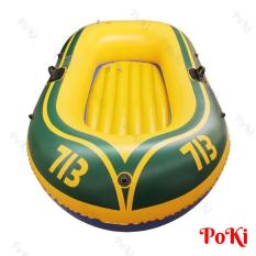Thuyền phao Kayak 713 cho 2 người, thuyền bơm hơi đi câu cá gấp gọn tiện lợi, chất liệu cao cấp – POKI