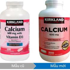 Viên uống bổ sung canxi Kirkland Signature Calcium 600mg + D3 500 viên (hsd 1/2021)