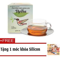 Trà thảo mộc giảm cân Vy & Tea (Liệu Trình 15 Ngày)- Tặng móc khóa Silicon