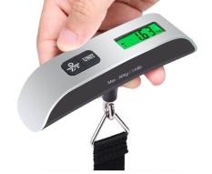 Cân điện tử cầm tay, cân hành lý sân bay, cân du lịch K-8 + pin (Max 50kg) có đo nhiệt độ – Electronic Luggage Scale