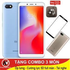 Xiaomi Redmi 6A, Redmi6A 16GB Ram 2GB Kim Nhung + Ốp lưng + Cường lực full màn 5D + Tai nghe