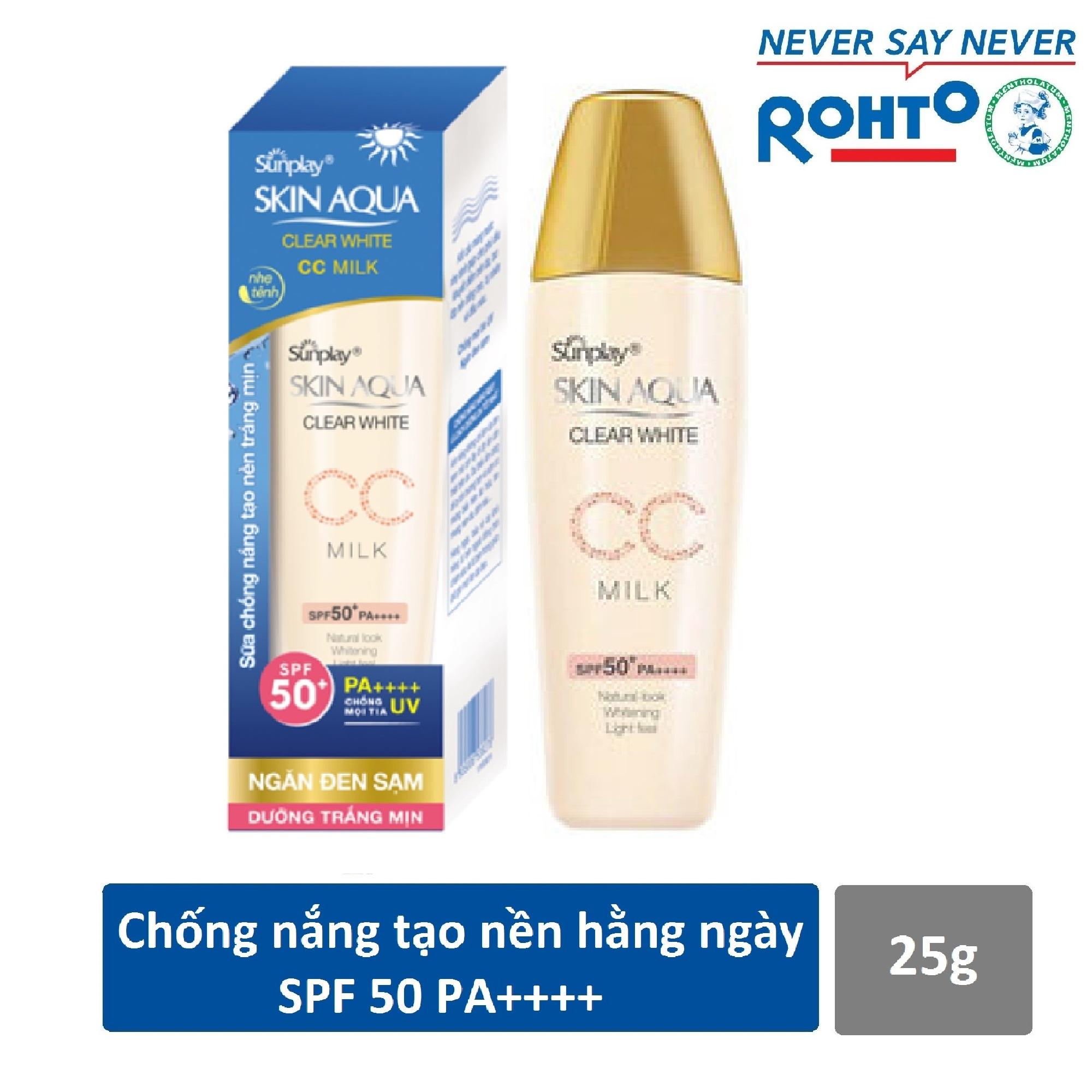 Sữa chống nắng Sunplay Skin Aqua Clear White CC Milk 25g