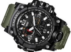SMAEL Brand Watch Men Dual Display Wristwatches Style Military Quartz Clock Male Gift Men’s Sports Digital Watches Relogio 1545C – intl