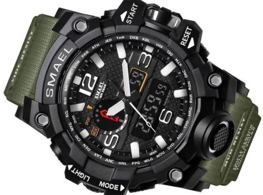 SMAEL Brand Watch Men Dual Display Wristwatches Style Military Quartz Clock Male Gift Men's Sports Digital Watches Relogio 1545C -...