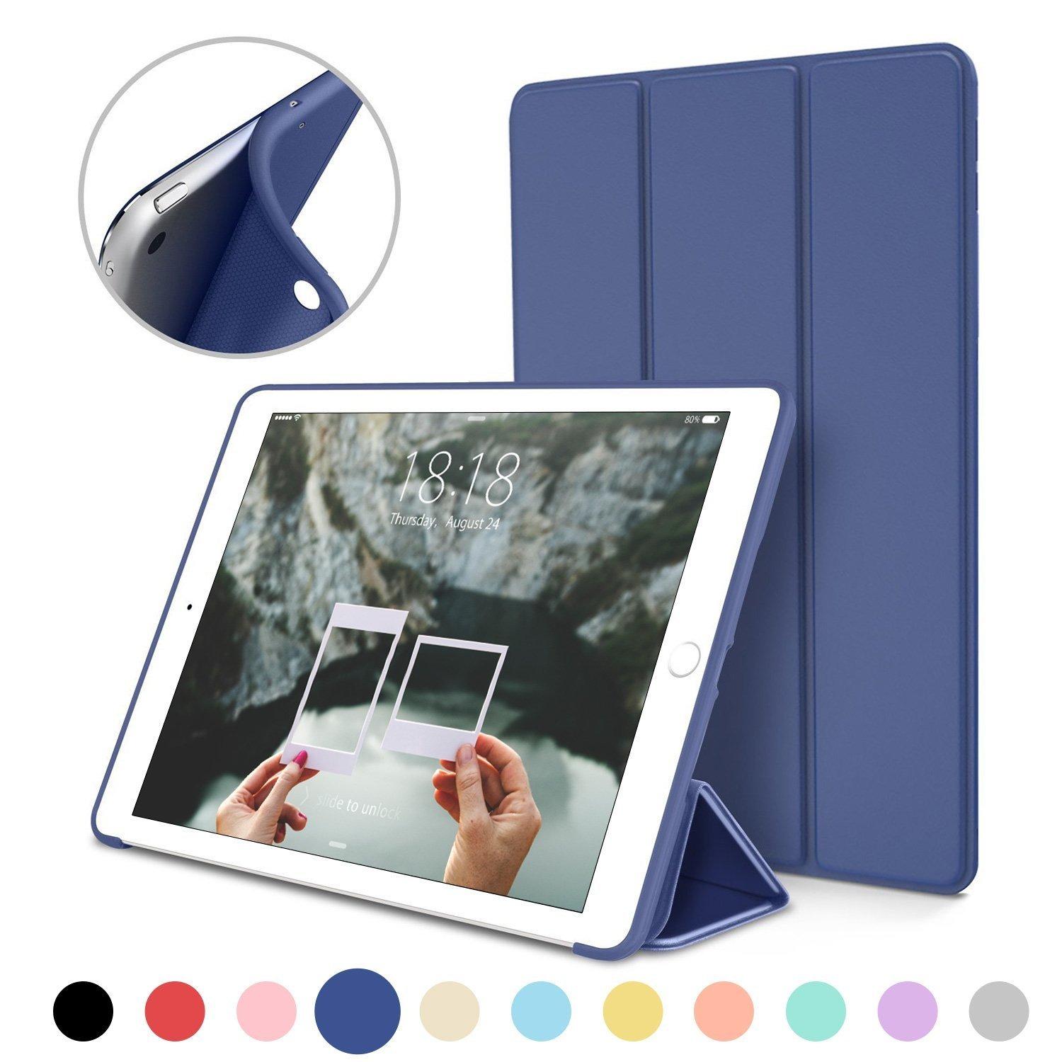 Bao da silicone dẻo - Smart cover dành cho iPad Mini 123/ iPad Mini 4/ iPad Air/ iPad Air 2/...