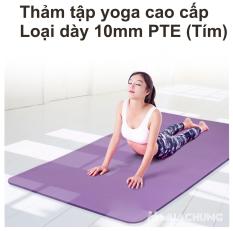 Thảm Tập Yoga Loại ( 10 mm ) Cao Cấp Sản Xuất 2018 Loại 1 +( TẶNG KÈM TÚI ĐỰNG )