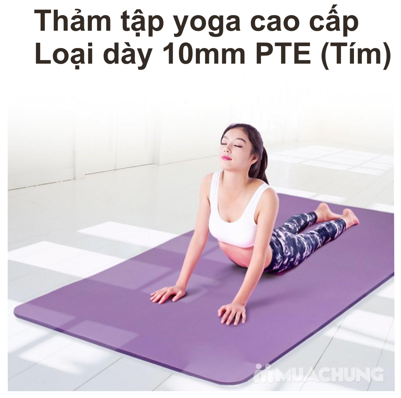Thảm Tập Yoga Loại ( 10 mm ) Cao Cấp Sản Xuất 2018 Loại 1 +( TẶNG KÈM TÚI ĐỰNG...