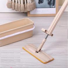 Cây lau nhà tự vắt phẳng thông minh Spin Mop xoay 360 độ – Tặng 1 bông lau