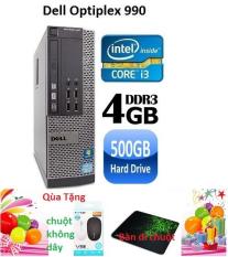 Máy tính để bàn Dell optiplex 990 Core i3 RAM 4GB HDD 500GB, Tặng Chuột không dây chính hãng , bàn di chuột , Bảo hành 24 tháng – Hàng nhập khẩu (Xám)
