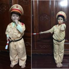 Bộ đồ (công an) cảnh sát giao thông cho bé