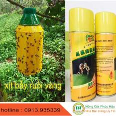 chai xịt bẫy ruồi vàng