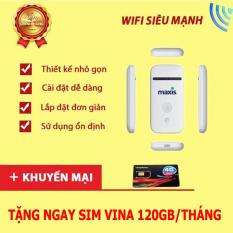 Bộ phát wifi từ sim 3G/4G ZTE MF65 – Phiên bản Maxis ( Trắng )
