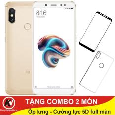Xiaomi Redmi Note 5 Pro, Note5Pro, Note 5Pro 64GB Ram 4GB Kim Nhung (Vàng) + Ốp lưng + Cường lực 5D full màn (Trắng)