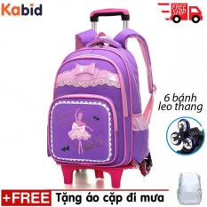 Balo KÉO 6 xe BALLET cho học sinh tiểu học Tặng dụng cụ học tập