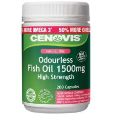 Dầu cá không mùi liều cao Cenovis Odourless 1500mg Fish Oil 200 viên