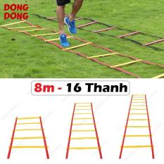 Thang dây thể thao tập luyện thể lực bóng đá 8m 16 thanh, nâng cao sức khỏe, thể lực và tầm vóc – DONGDONG