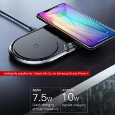 Đế sạc nhanh không dây kép sạc 2 máy cùng một lúc công xuất 10W thông minh chuẩn Qi cho iphone X , iphone 8,Samsung S9, Note8 đến từ Hãng Baseus WXXHJ