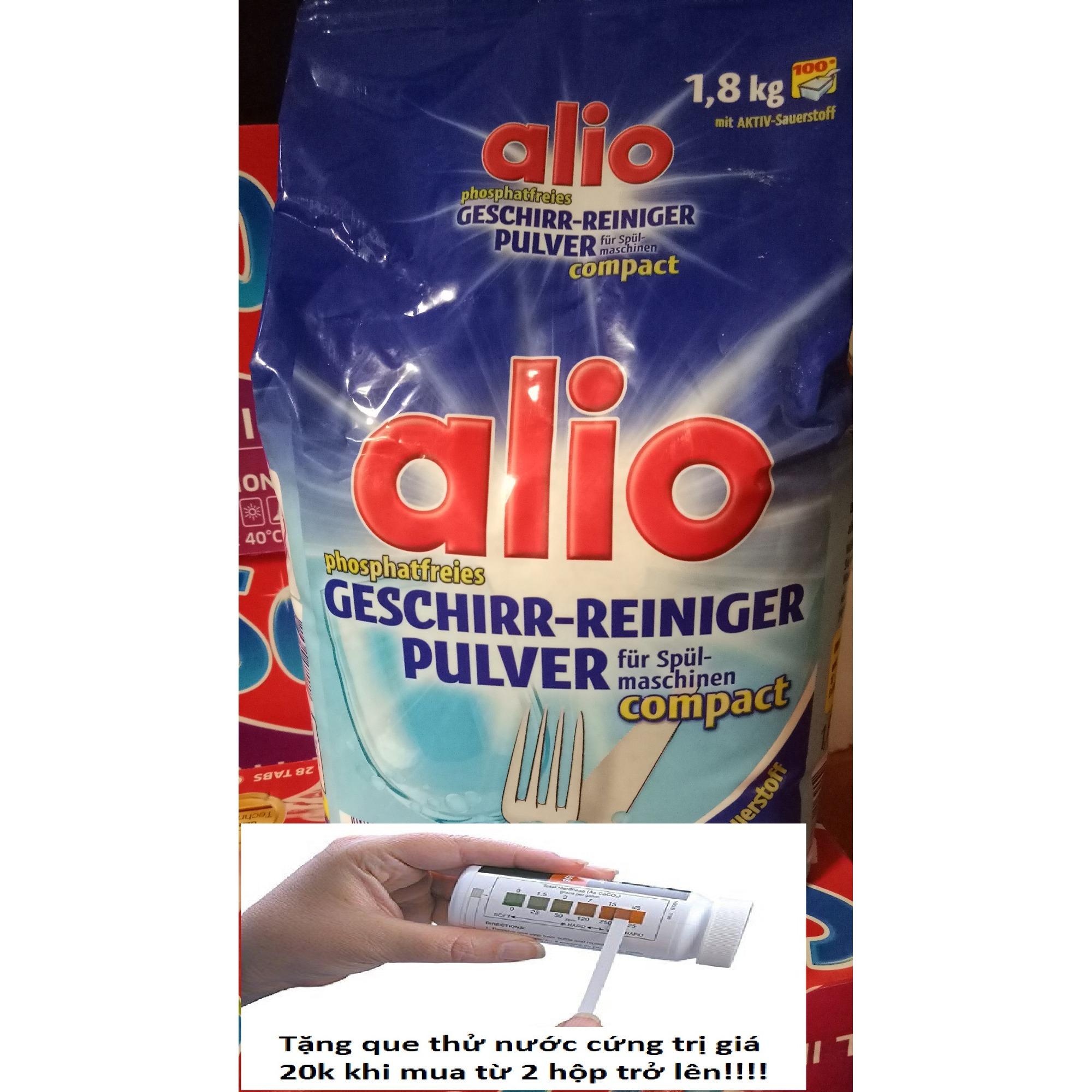 Bột rửa bát Alio 1.8kg – hàng Đức, tặng que thử 20k hoặc 3 viên tổng hợp