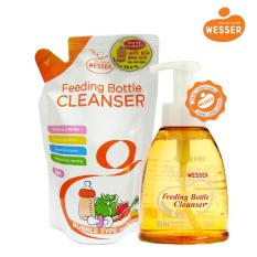 Bộ 1 chai và 1 gói nước rửa bình sữa Wesser 500ml ( Nhập khẩu)