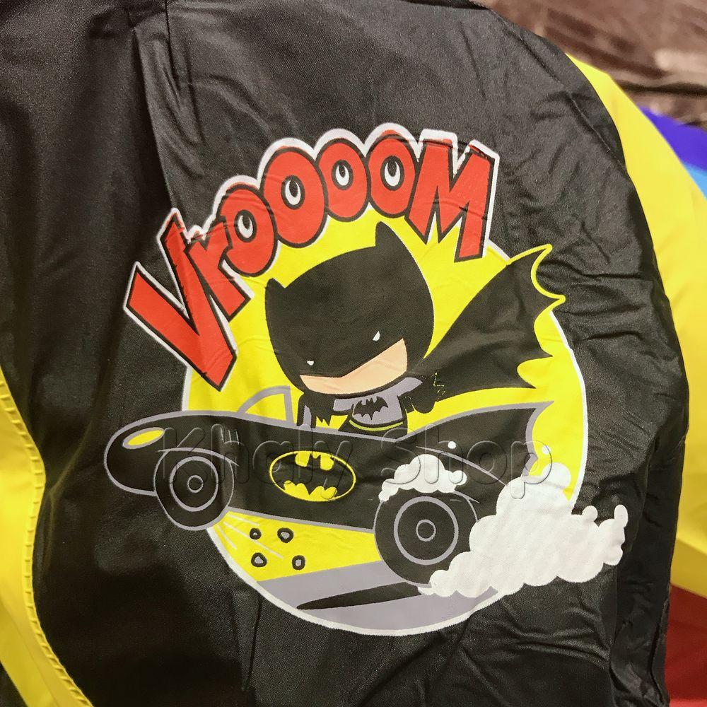 Bán Áo Mưa Hình Batman Chibi Màu Đen Viền Vàng Dành Cho Trẻ Em , Học Sinh  Và Các Bé Có Nhiều Size (S,M,L) (Thái Lan) - 180Pvcbat149 Giá Chỉ 149.000₫ |