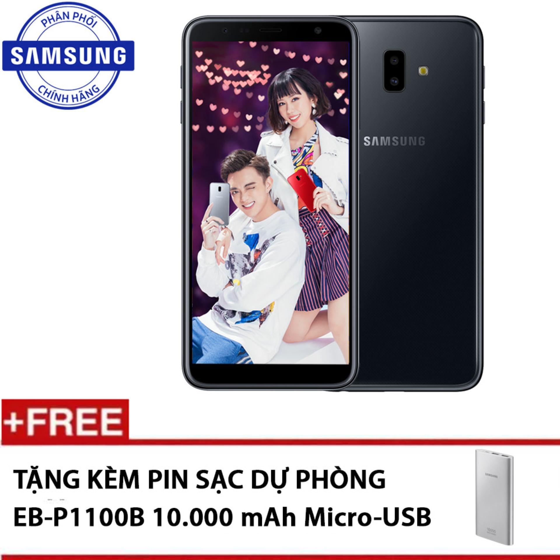 Samsung Galaxy J6+ 32GB - Hãng phân phối chính thức + Tặng kèm Pin sạc dự phòng 10.000mAh EB-P1100