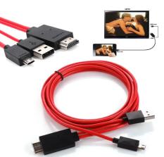 Cáp chuyển đổi MHL sang HDMI HDTV cho samsung usb (màu ngẫu nhiên )