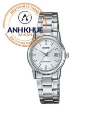 Đồng hồ nữ dây thép không gỉ Casio Anh Khuê LTP-V002D-7AUDF