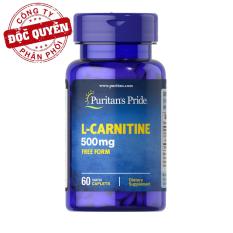 Viên uống hỗ trợ giảm cân không tác dụng phụ, giúp cơ thể săn gọn, hỗ trợ chức năng thận Puritan’s Pride L-Carnitine 500mg 60 viên